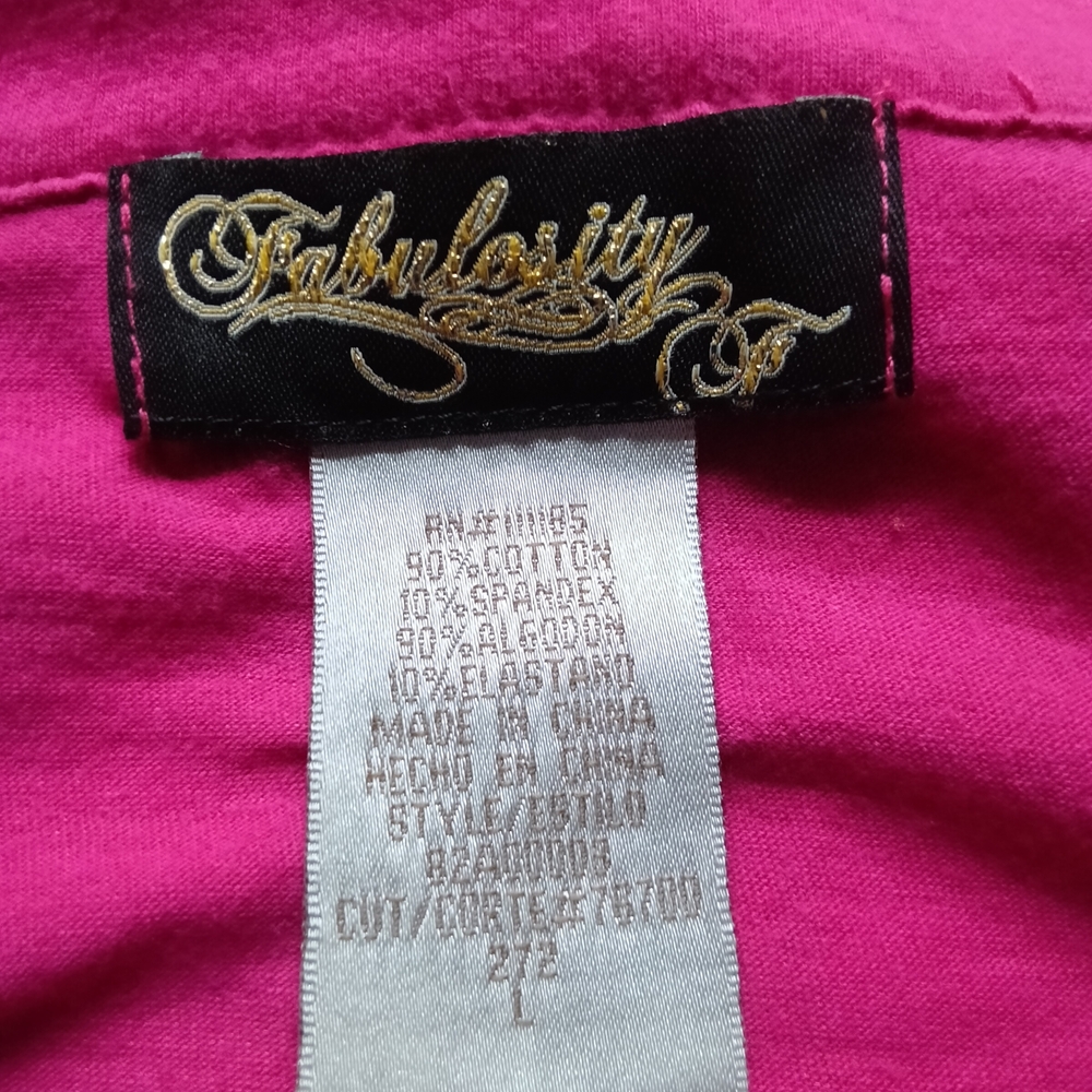 All Things Fabulous Fuchsia Short Sleeve Top - Picture 7 of 7